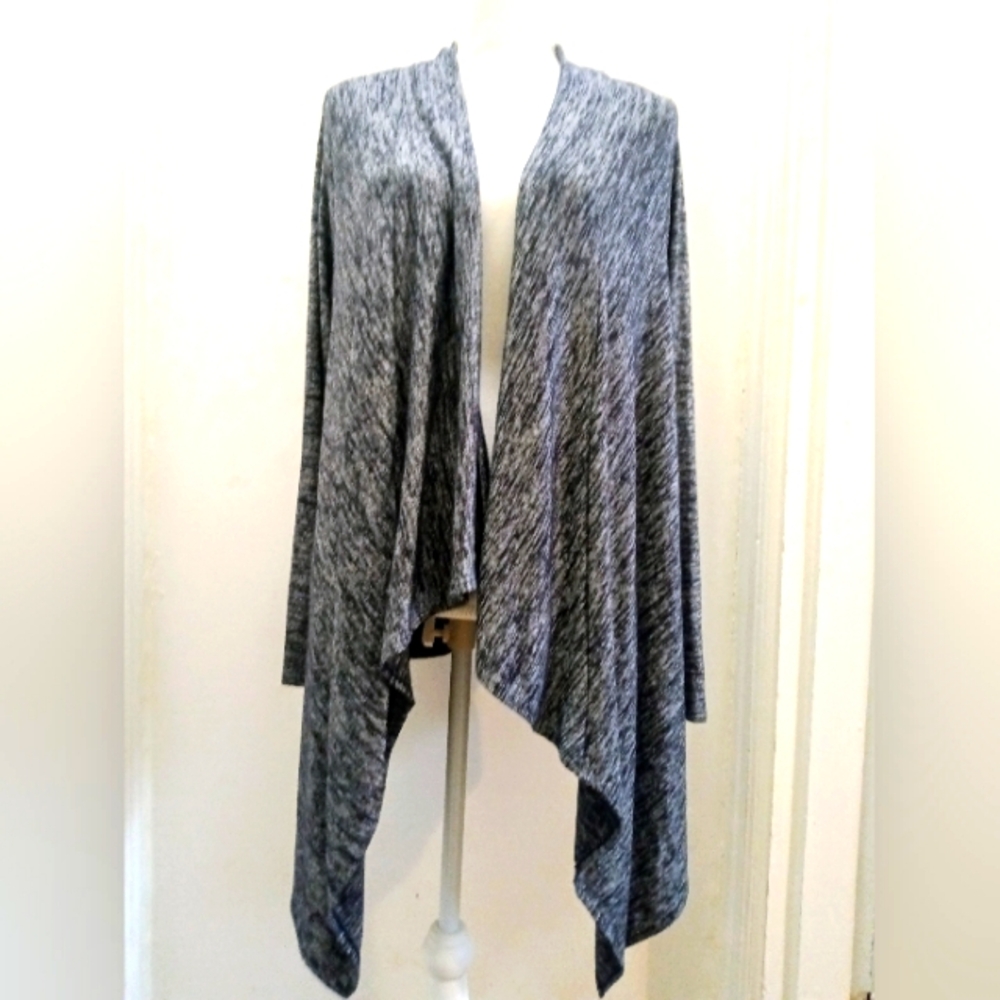 Banana Republic women's Blue Gray knit waterfall front cardigan Medium
